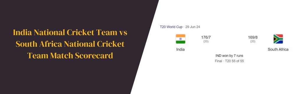 India National Cricket Team vs South Africa National Cricket Team Match Scorecard