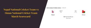 Nepal National Cricket Team vs Oman National Cricket Team Match Scorecard