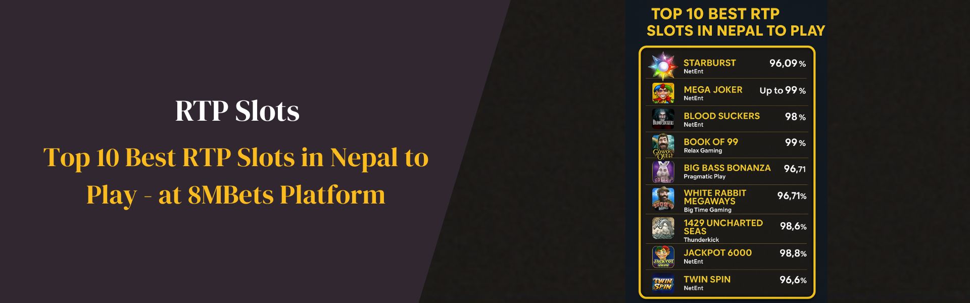 Top 10 Best RTP Slots in Nepal to Play