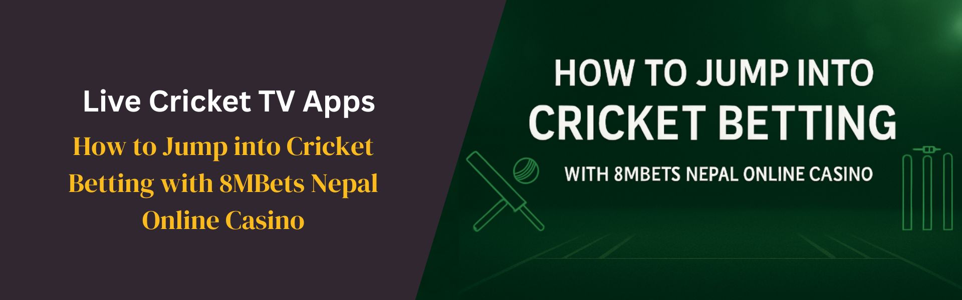 How to Jump into Cricket Betting with 8MBets Nepal Online Casino