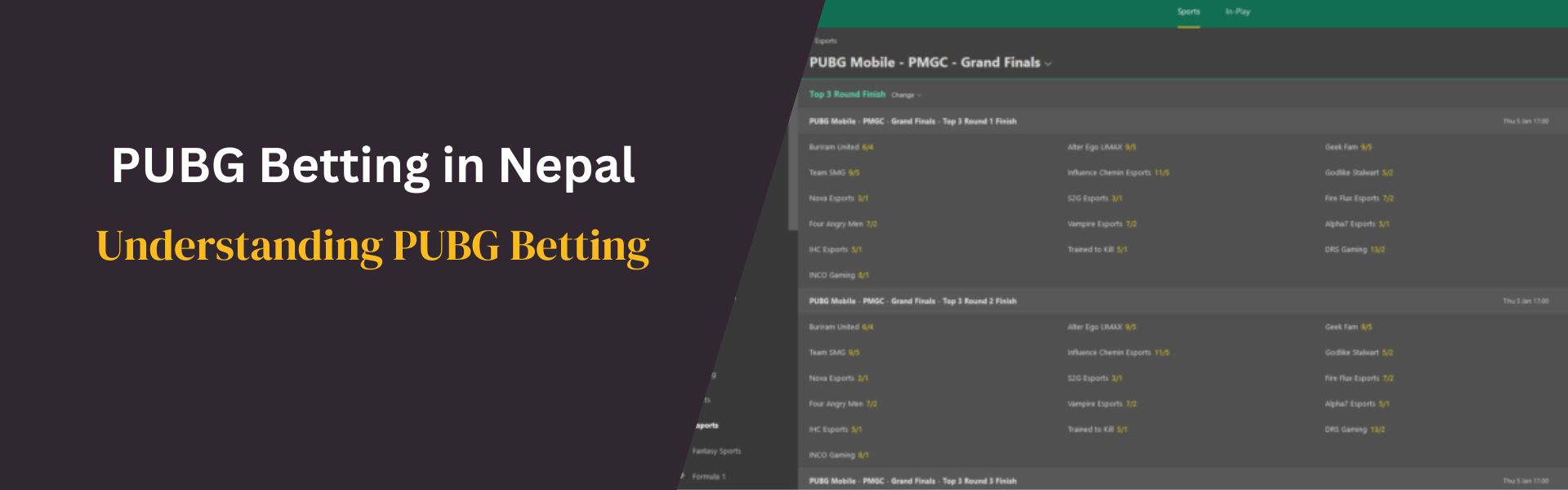 Understanding PUBG Betting Nepal